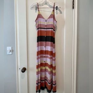Loft Midi Spring Button Down Dress